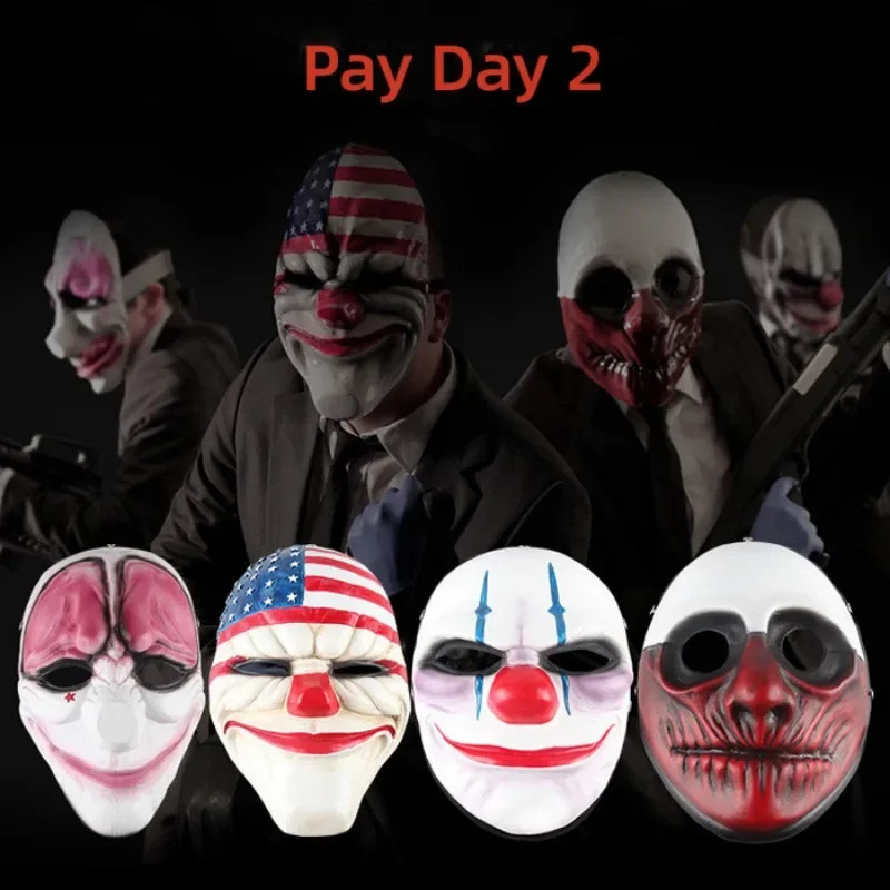 Party Games Steam - Steam Game Pay Day 2, PVC-Maske,