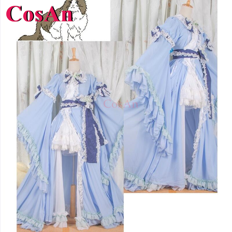 Party Games New - CosAn【Maßgeschneidert】Game Touhou Project Saigyouji Yuyuko Cosplay-Kostüme,