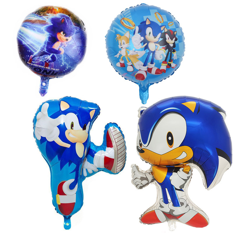 Party Games Good - Cartoon Blau Blinkt den Igel Ballon