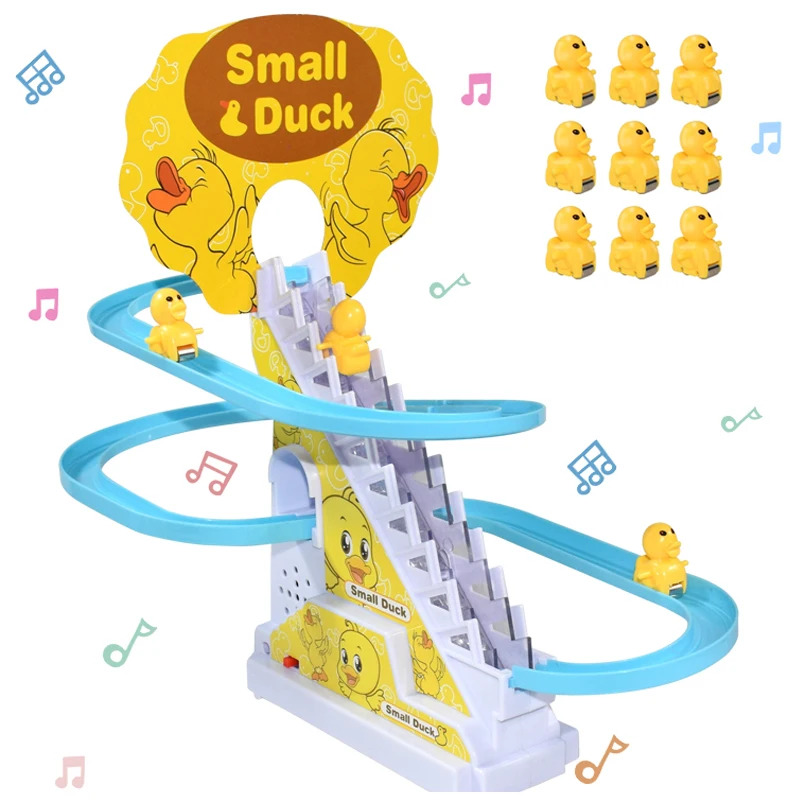 Ladder Toss Set - Automatisches Kletterenten-Spielset, DIY Schienen- & Achterbahn