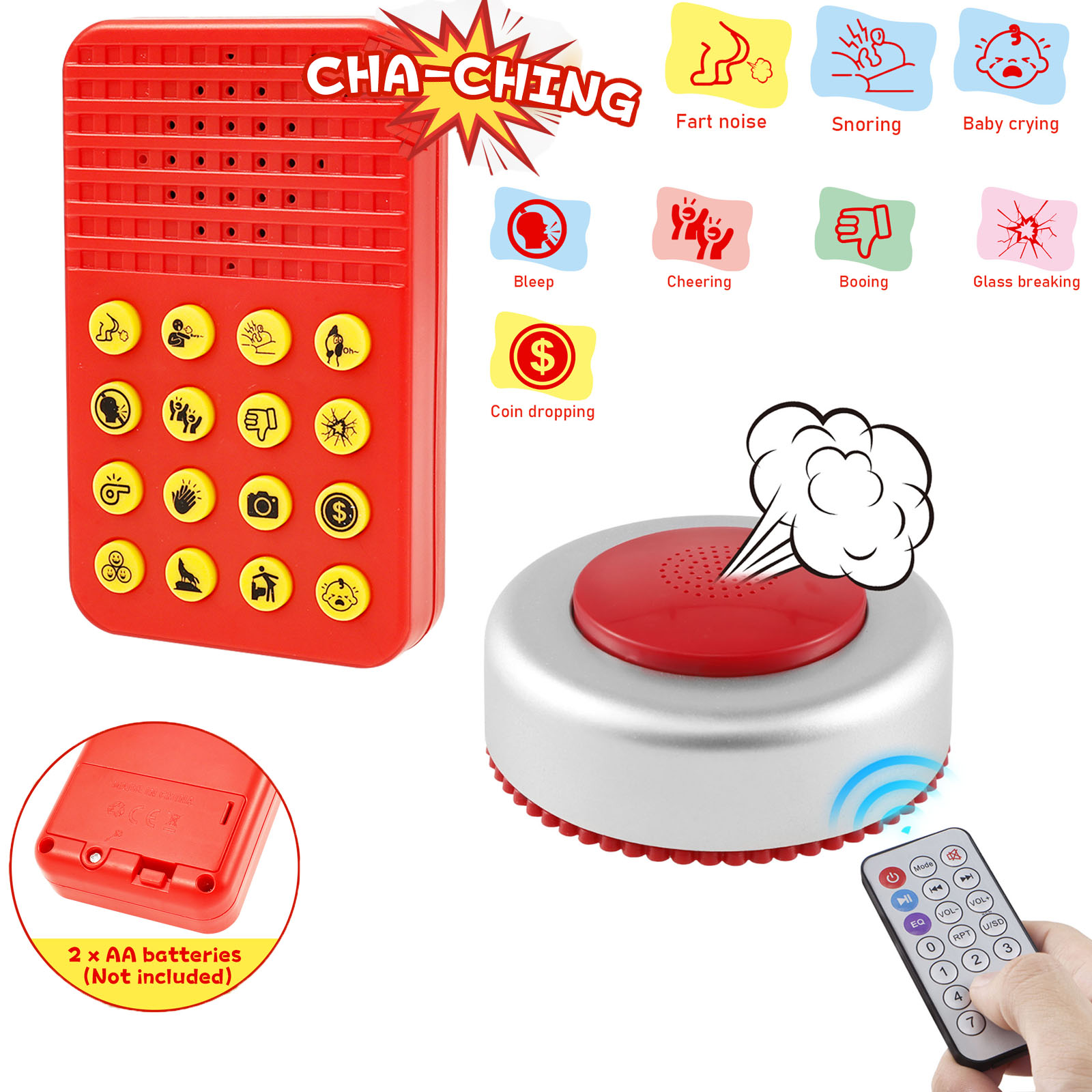 Party Games Easter - Lustige Geräuscheffektmaschine Fernbedienbare Furzgeräuschmaschine Scherzartikel Witzspielzeug