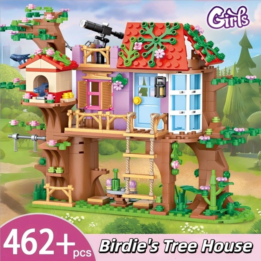 Ladder Toss Set - 462-teiliges City Friends Vogelbaumhaus Baustein-Set MOC