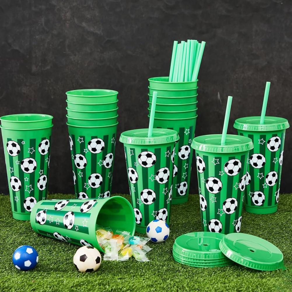 Party Games Adults Drinking - 1/6/12 Stück 710ML Plastik-Fußballbecher 24oz Fußball-Themen-Trinkbecher