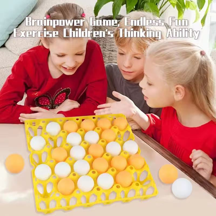 Party Games Jenga - Hüpfender Ping-Pong-Tac-Toe-Spiel für Kinder – lustiges