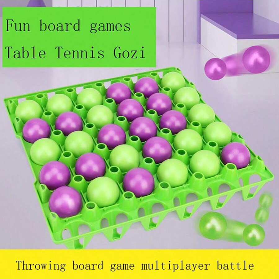 Party Games Jenga - „Ping Pong Tic-Tac-Toe-Spiel – lustiges interaktives