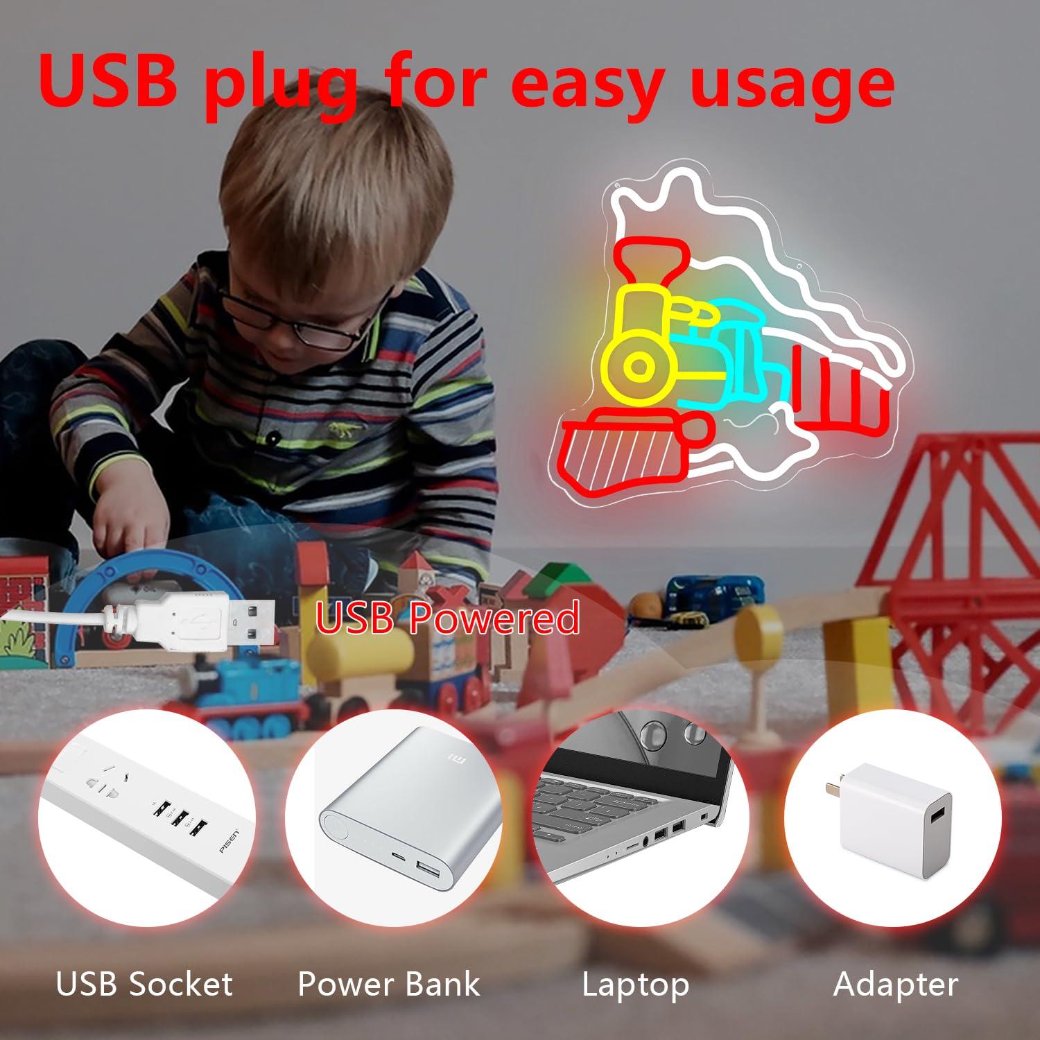 Dampfzug-Neonschild USB-dimmba – Party Games Steam Bewertung und Preis